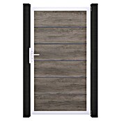 GroJa BasicLine Gartentor Premium (100 x 180 cm, Monument Oak (EV1), Kunststoff) | BAUHAUS