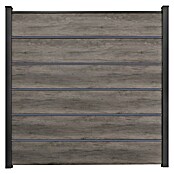 GroJa BasicLine Steckzaun Premium (180 x 180 cm, Monument Oak) | BAUHAUS