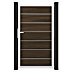 GroJa Solid Gartentor Grande Premium (100 x 180 cm, Walnuss (EV1)) | BAUHAUS