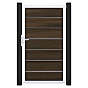 GroJa Solid Gartentor Grande Premium (100 x 180 cm, Walnuss (EV1)) | BAUHAUS