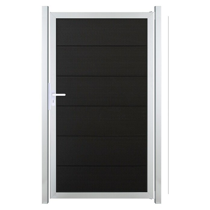GroJa Viento Gartentor (100 x 180 cm, Anthrazitgrau (EV1), Aluminium) | BAUHAUS
