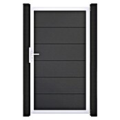 GroJa BasicLine Gartentor (100 x 180 cm, Anthrazit (EV1), Kunststoff) | BAUHAUS