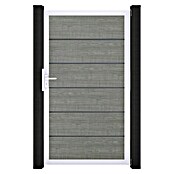 GroJa BasicLine Gartentor Premium (100 x 180 cm, Grey Ash Cut (EV1), Kunststoff) | BAUHAUS