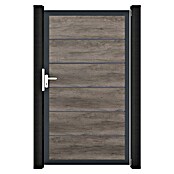 GroJa BasicLine Gartentor Premium (100 x 180 cm, Monument Oak (DB703), Kunststoff) | BAUHAUS