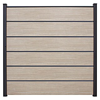 GroJa BasicLine Steckzaun Premium (180 x 180 cm, Sheffield Oak)