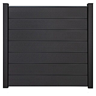 GroJa Solid Steckzaun Grande (180 x 180 cm, Anthrazitgrau)