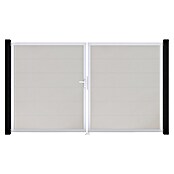 GroJa BasicLine Gartentor (300 x 180 cm, Weiß (EV1), Kunststoff, DIN Anschlag: Links) | BAUHAUS