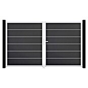 GroJa BasicLine Gartentor Premium (300 x 180 cm, Anthrazit (EV1), Kunststoff, DIN Anschlag: Rechts) | BAUHAUS