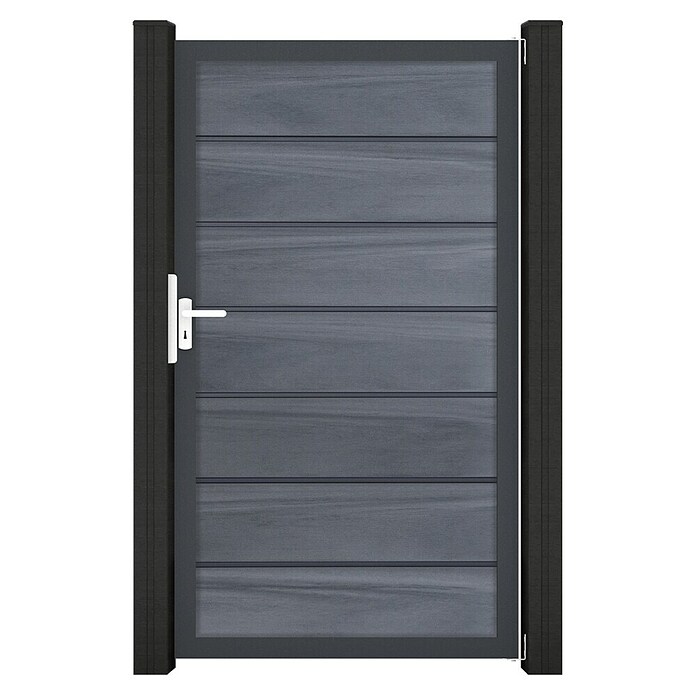 GroJa Solid Gartentor Grande Premium (100 x 180 cm, Steingrau (EDB703)) | BAUHAUS