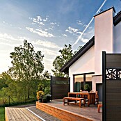 GroJa Solid Steckzaun (180 x 180 cm, Walnuss) | BAUHAUS