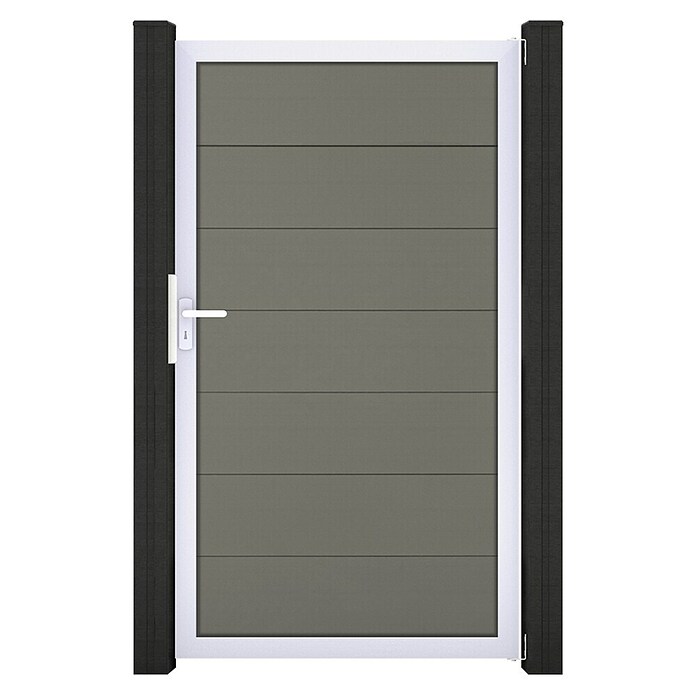 GroJa Solid Gartentor Grande (100 x 180 cm, Grau (EV1)) | BAUHAUS