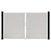 GroJa BasicLine Gartentor (300 x 180 cm, Weiß (EV1), Kunststoff, DIN Anschlag: Rechts) | BAUHAUS