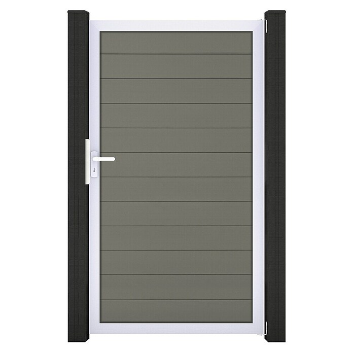 GroJa Solid Gartentor (100 x 180 cm, Grau (EV1)) | BAUHAUS