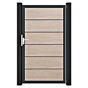 GroJa BasicLine Gartentor Premium (100 x 180 cm, Shefflied Oak (DB703), Kunststoff) | BAUHAUS