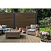 GroJa Solid Steckzaun Grande (180 x 180 cm, Walnuss) | BAUHAUS