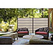 GroJa BasicLine Steckzaun Premium (180 x 180 cm, Sheffield Oak) | BAUHAUS