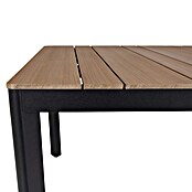 Sunfun Mesa de jardín Bellua (L x An x Al: 172 x 100 x 74 cm, Aluminio/Polywood, Antracita/Natural) | BAUHAUS