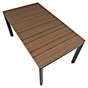 Sunfun Mesa de jardín Bellua (L x An x Al: 172 x 100 x 74 cm, Aluminio/Polywood, Antracita/Natural) | BAUHAUS