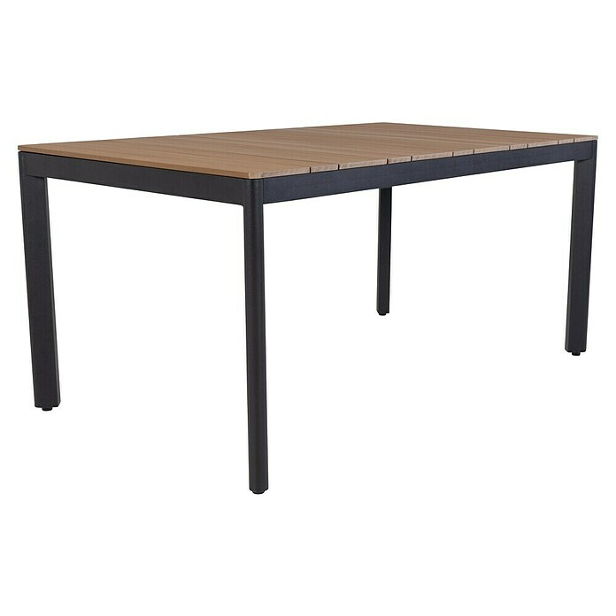 Sunfun Mesa de jardín Bellua (L x An x Al: 172 x 100 x 74 cm, Aluminio/Polywood, Antracita/Natural) | BAUHAUS
