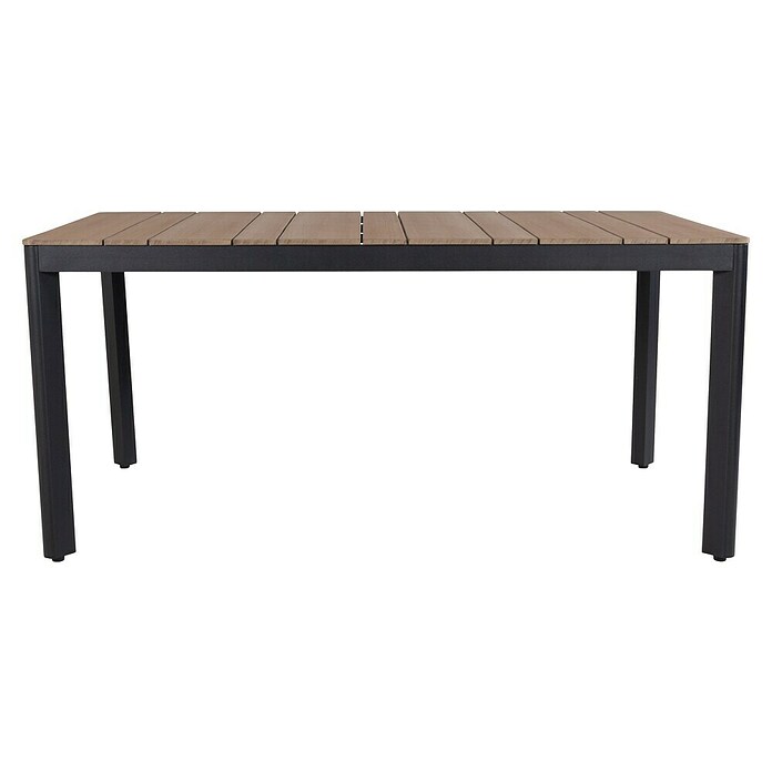 Sunfun Mesa de jardín Bellua (L x An x Al: 172 x 100 x 74 cm, Aluminio/Polywood, Antracita/Natural) | BAUHAUS