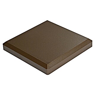 GroJa Solid Pfostenkappe (10 x 10 cm, Kunststoff, Terra)