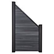 GroJa Solid Sichtschutz-Abschlusselement (180 x 180 cm, Steingrau) | BAUHAUS
