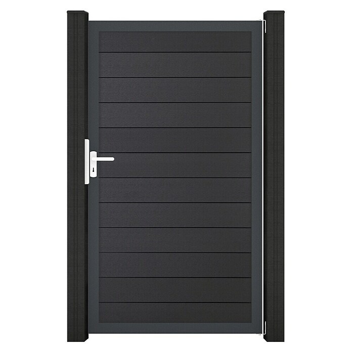 GroJa Solid Gartentor (100 x 180 cm, Anthrazitgrau (DB703)) | BAUHAUS