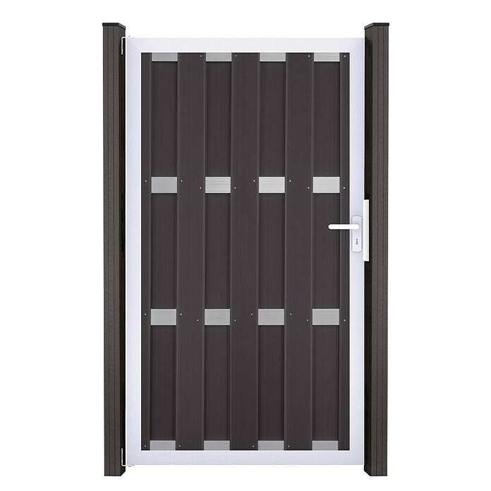 GroJa Gartentor Merano (100 x 180 cm, Anthrazit (EV1), DIN Anschlag: Links) | BAUHAUS