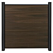 GroJa Solid Steckzaun Grande (180 x 180 cm, Walnuss) | BAUHAUS