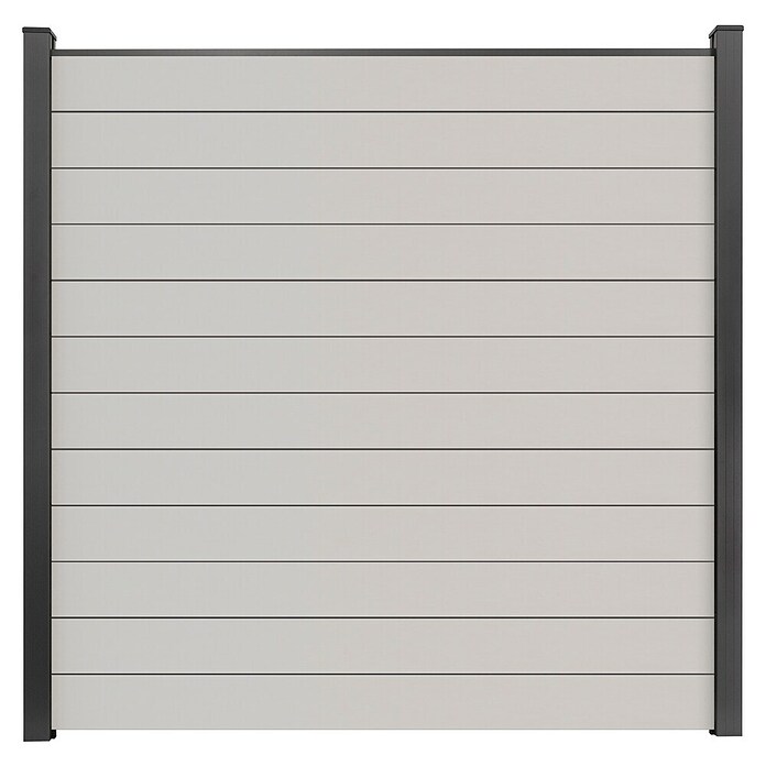 GroJa BasicLine Steckzaun Schmal (180 x 180 cm, Weiß) | BAUHAUS
