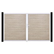 GroJa BasicLine Gartentor (300 x 180 cm, Shefflied Oak (EV1), Kunststoff, DIN Anschlag: Rechts) | BAUHAUS