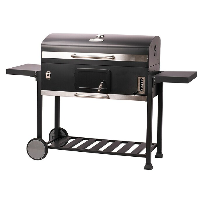 Kingstone KMS Žar na oglje Black Angus Maxi  (Površina za peko (Š x G): 92 x 43 cm, Črne barve) | 8304 - Holzkohlegrill QM | ICGA - Grillgeräte | ICG - Grillgeräte / Grillzubehör | IC - Freizeit im Garten | I - Stadtgarten | BAUHAUS