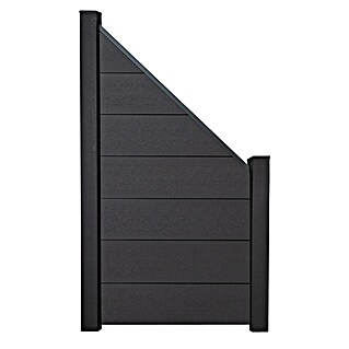 GroJa Solid Sichtschutz-Abschlusselement Grande (180 x 180 cm, Anthrazitgrau)