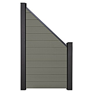 GroJa Solid Sichtschutz-Abschlusselement (180 x 180 cm, Grau)
