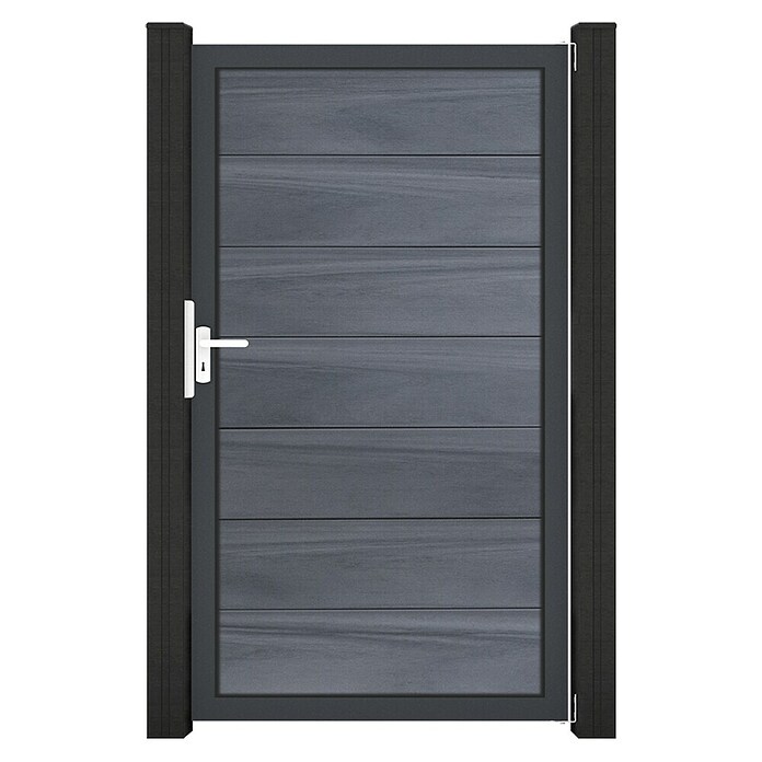 GroJa Solid Gartentor Grande (100 x 180 cm, Steingrau (EDB703)) | BAUHAUS