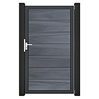 GroJa Solid Gartentor Grande (100 x 180 cm, Steingrau (EDB703))