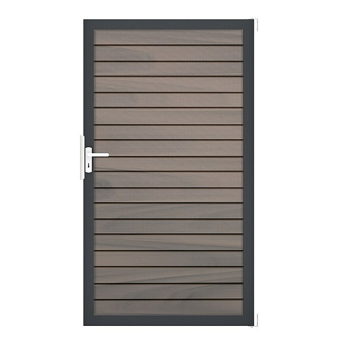 GroJa Gartentor Rhombus (100 x 180 cm, Beige (DB703), Aluminium) | BAUHAUS