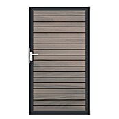GroJa Gartentor Rhombus (100 x 180 cm, Beige (DB703), Aluminium) | BAUHAUS