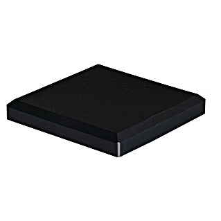 GroJa Solid Pfostenkappe (10 x 10 cm, Kunststoff, Anthrazit)