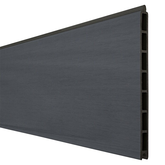 GroJa Solid Steckzaun Grande (180 x 24 cm, Steingrau) | BAUHAUS
