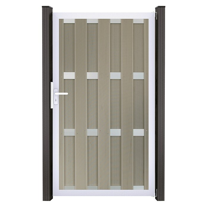 GroJa Gartentor (100 x 180 cm, Beige (EV1), DIN Anschlag: Rechts) | BAUHAUS