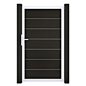 GroJa Solid Gartentor Grande Premium (100 x 180 cm, Schwarz/Silber) | BAUHAUS