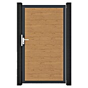 GroJa BasicLine Gartentor (100 x 180 cm, Asteiche Natur (DB703), Kunststoff) | BAUHAUS