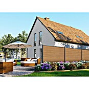 GroJa BasicLine Steckzaun Schmal (180 x 180 cm, Asteiche Natur) | BAUHAUS
