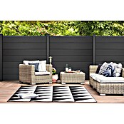 GroJa Solid Steckzaun Grande (180 x 180 cm, Anthrazitgrau) | BAUHAUS