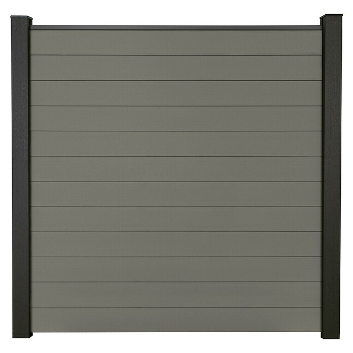 GroJa Solid Steckzaun (180 x 180 cm, Grau) | BAUHAUS