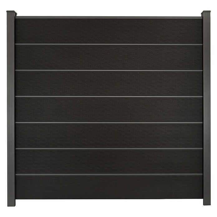 GroJa Solid Steckzaun Grande Premium (180 x 180 cm, Schwarz) | BAUHAUS