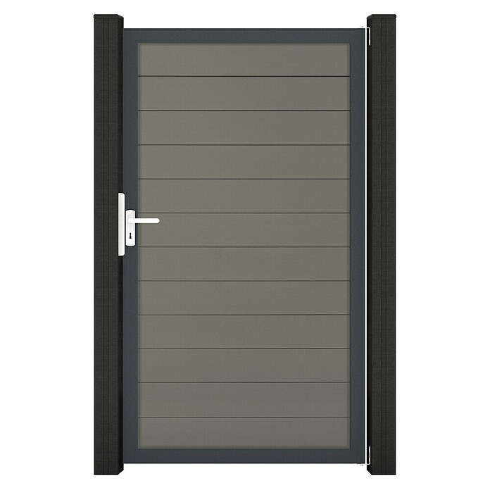 GroJa Solid Gartentor (100 x 180 cm, Grau (DB703)) | BAUHAUS