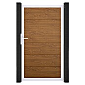 GroJa BasicLine Gartentor (100 x 180 cm, Golden Oak (EV1), Kunststoff) | BAUHAUS