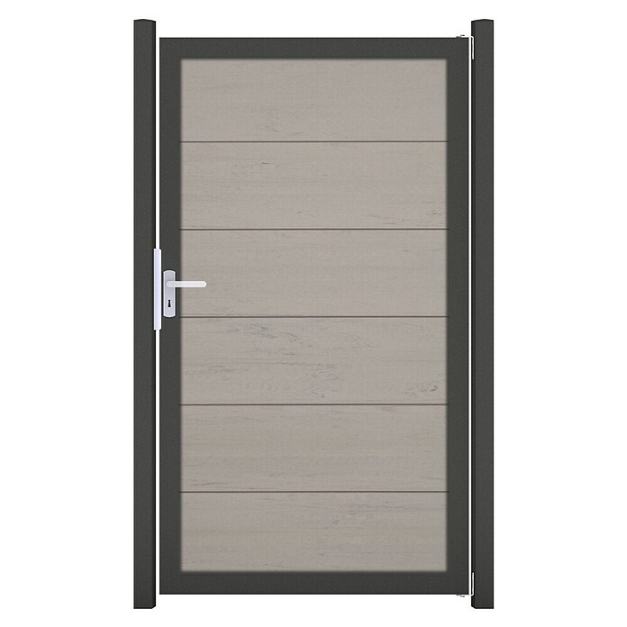 GroJa Viento Gartentor (100 x 180 cm, Beige (DB), Aluminium) | BAUHAUS
